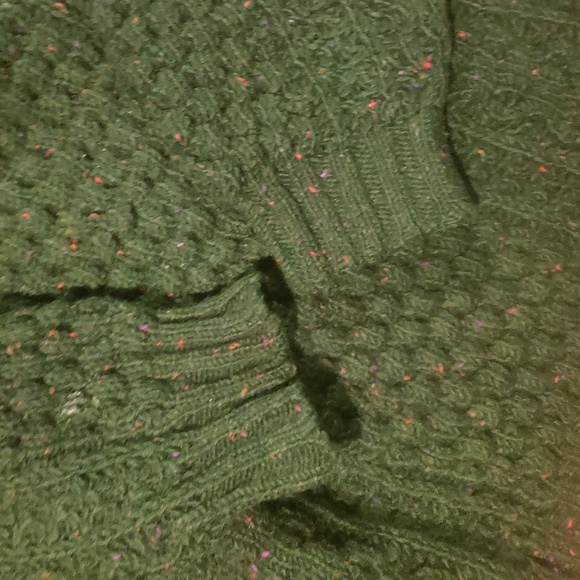 Handknit Sweater Cable Knit Large - Picture 2 of 4